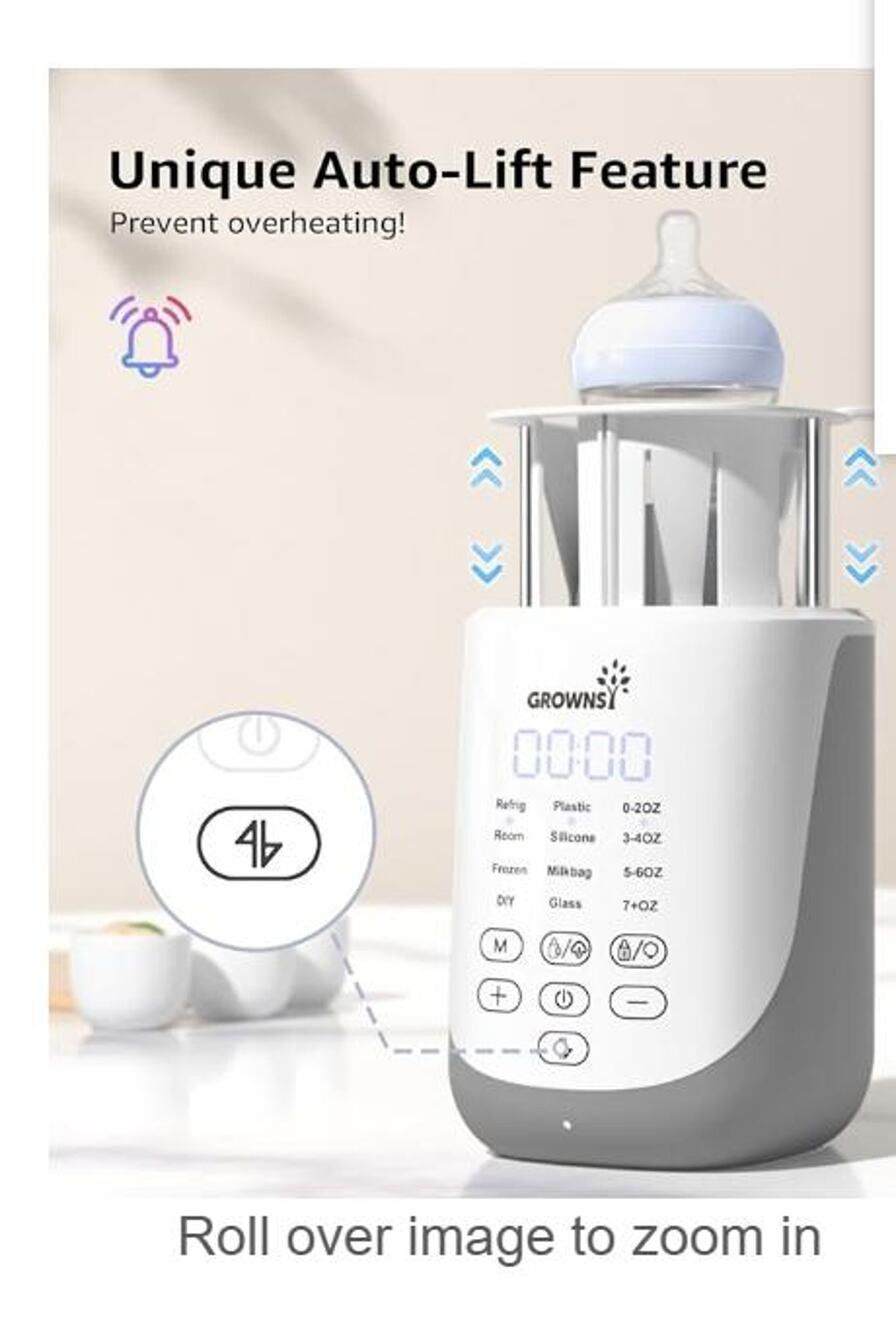 Bottle Warmer, 10-in-1 Night Light Auto-Lift, Memory Function
